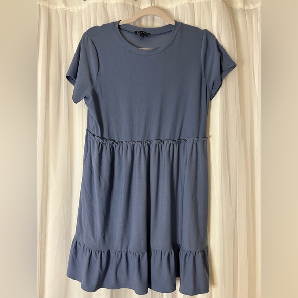 As U Wish Blue Mini Dress - Picture 1 of 3